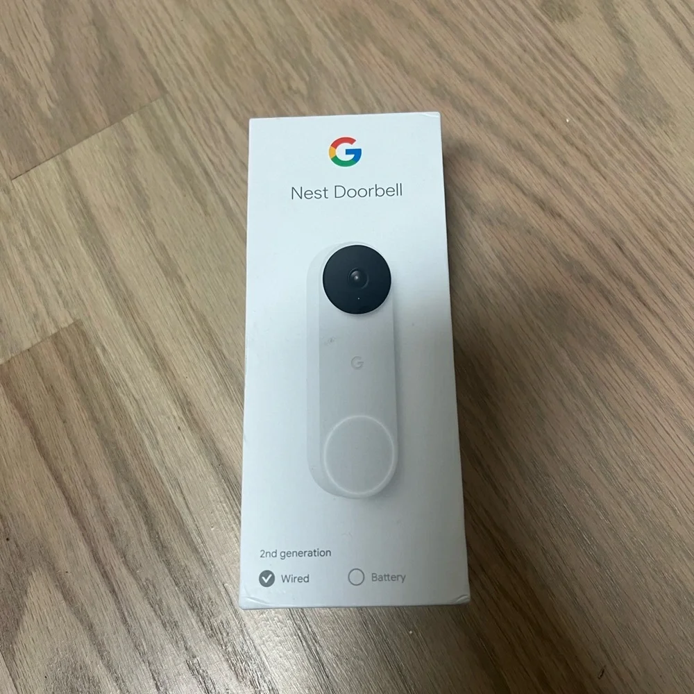 NEW Google Nest Doorbell - (Wired, 2nd Gen) - Wired Video Doorbell Camera Snow